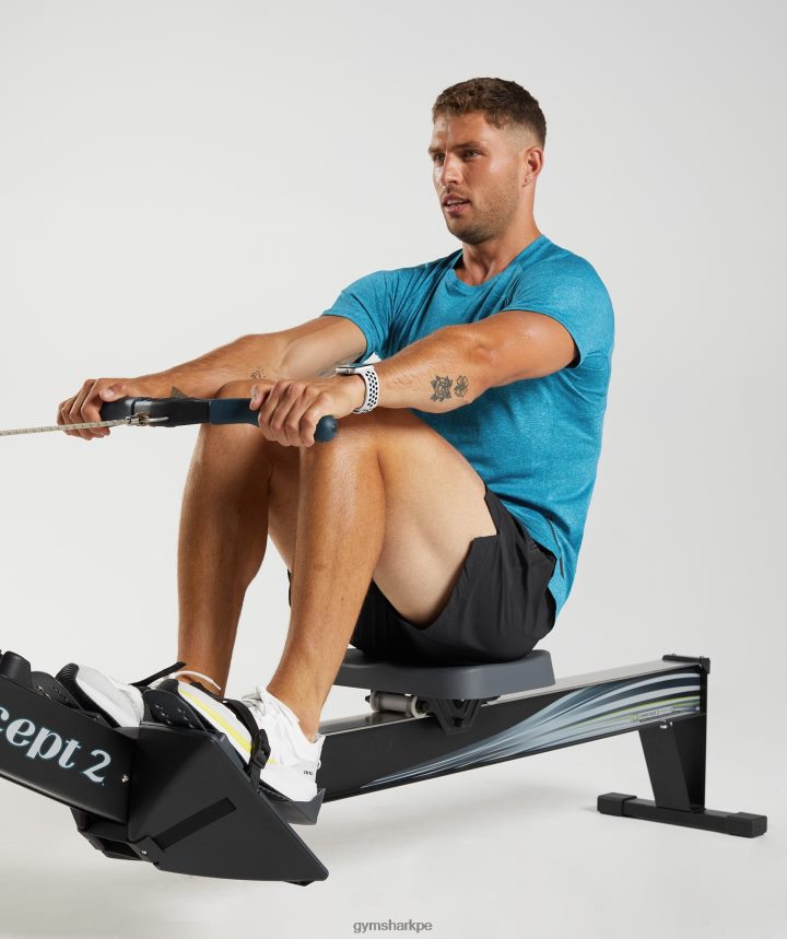 Gymsharkápice camiseta hombres azul atlántico/azul tiburón PFTJ2N682 ropa