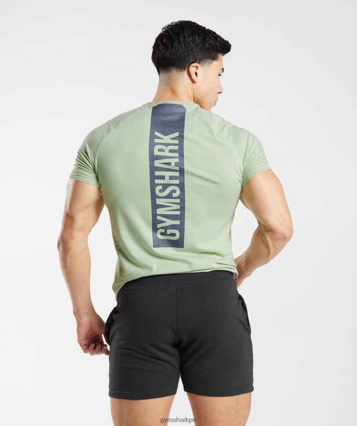Gymsharkcamiseta audaz hombres flora verde PFTJ2N729 ropa