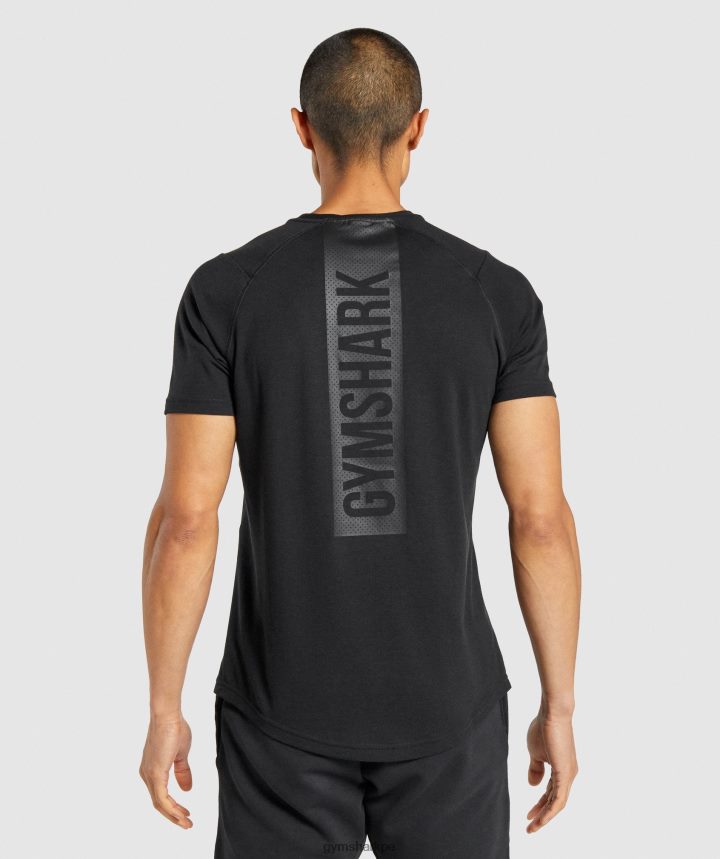 Gymsharkcamiseta audaz hombres negro PFTJ2N652 ropa