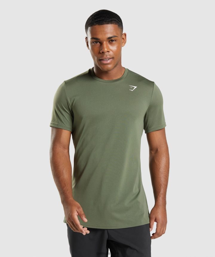 Gymsharkcamiseta de llegada hombres núcleo de oliva PFTJ2N627 ropa