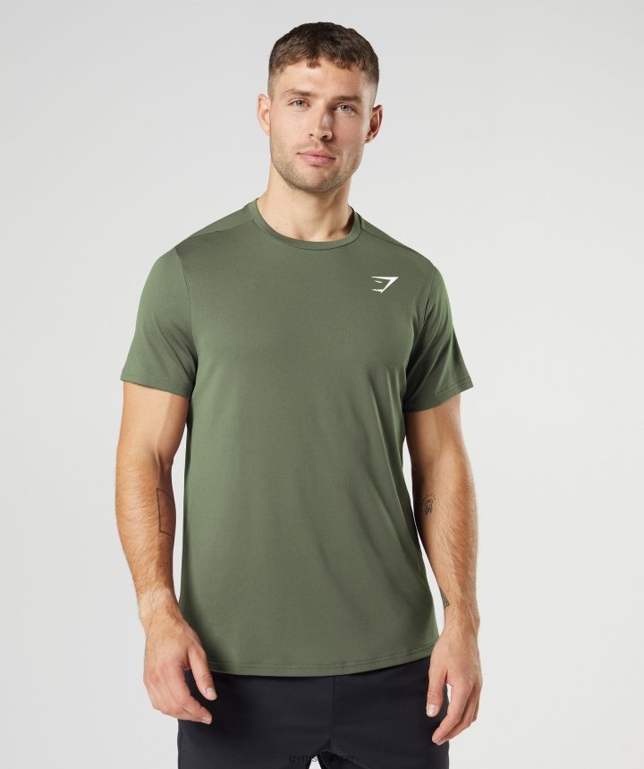Gymsharkcamiseta de llegada hombres núcleo de oliva PFTJ2N732 ropa