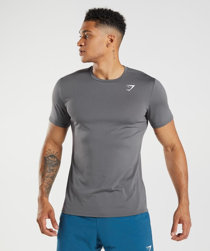 Gymsharkcamiseta de llegada hombres silueta gris PFTJ2N638 ropa