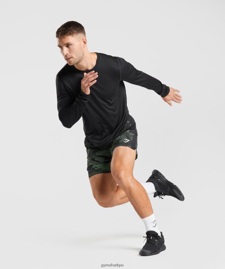 Gymsharkcamiseta deportiva de manga larga hombres negro/negro marga PFTJ2N584 ropa