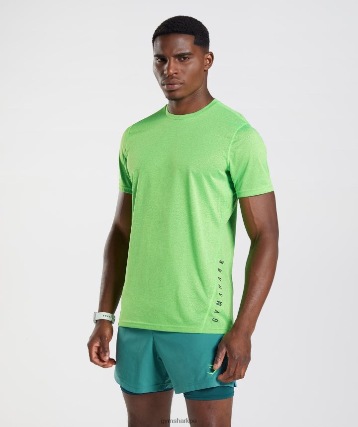 Gymsharkcamiseta deportiva hombres lima fluo/negro marga PFTJ2N704 ropa
