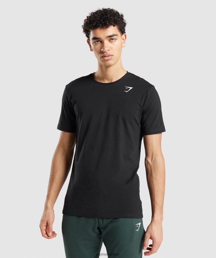 Gymsharkcamiseta esencial hombres negro PFTJ2N661 ropa