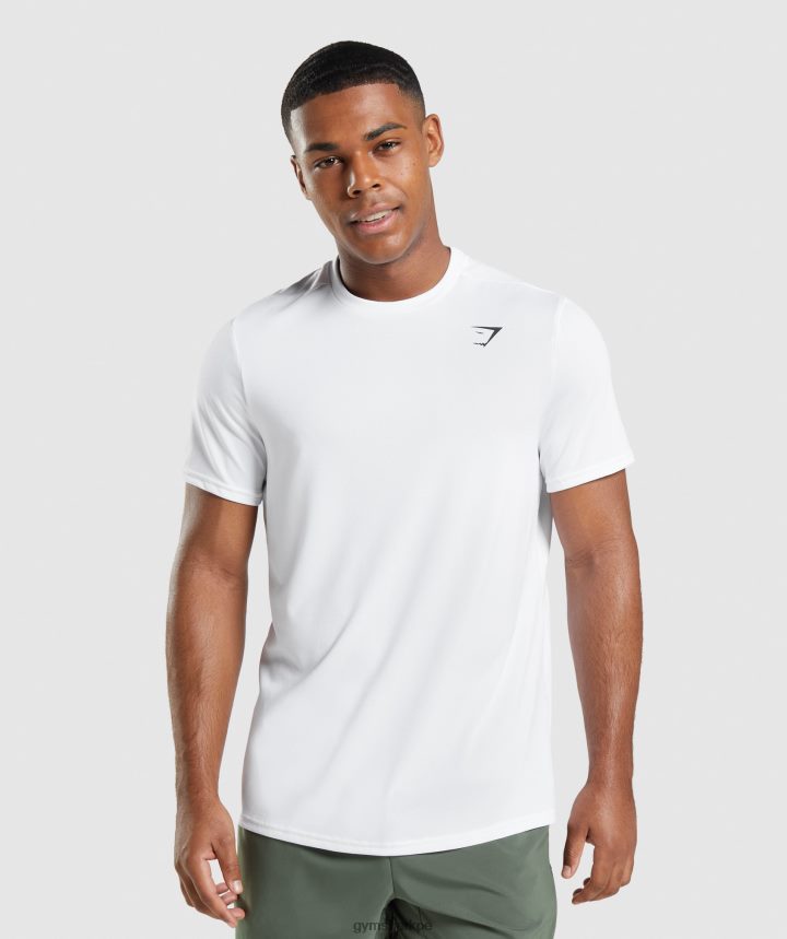 Gymsharkcamiseta regular fit llegada hombres blanco PFTJ2N607 ropa