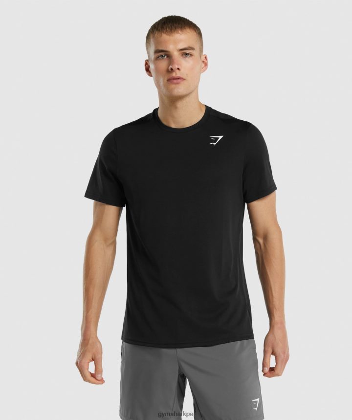 Gymsharkcamiseta regular fit llegada hombres negro PFTJ2N654 ropa