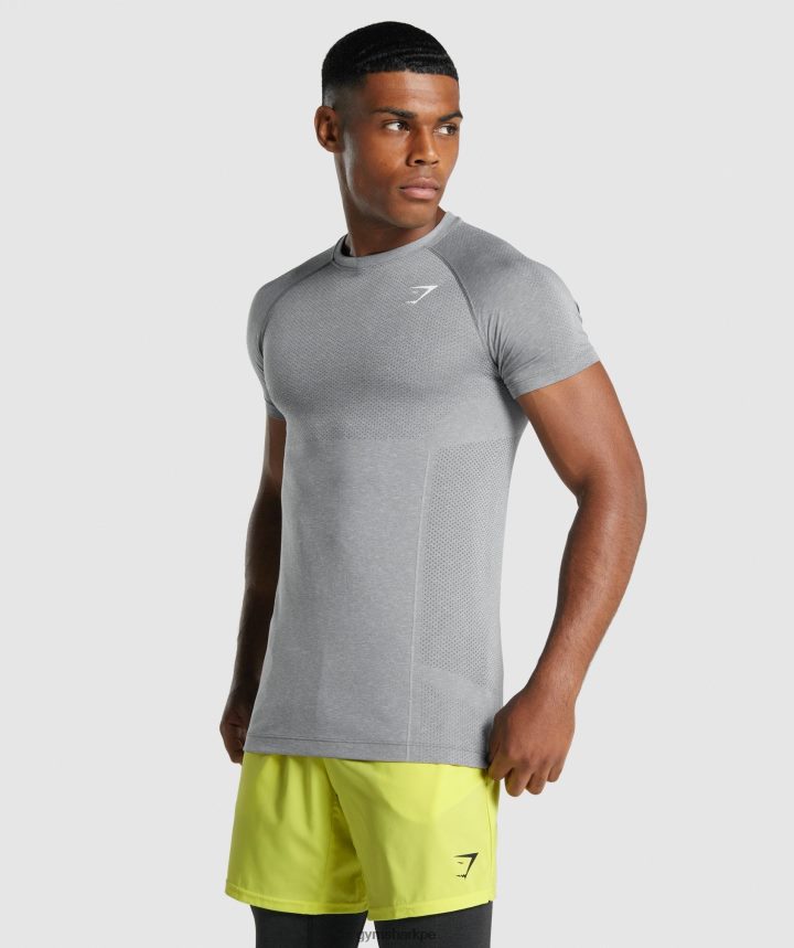 Gymsharkcamiseta sin costuras luz vital hombres marga de carbón PFTJ2N684 ropa