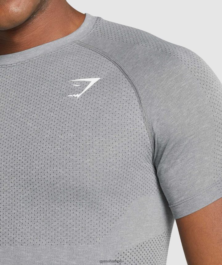 Gymsharkcamiseta sin costuras luz vital hombres marga de carbón PFTJ2N684 ropa