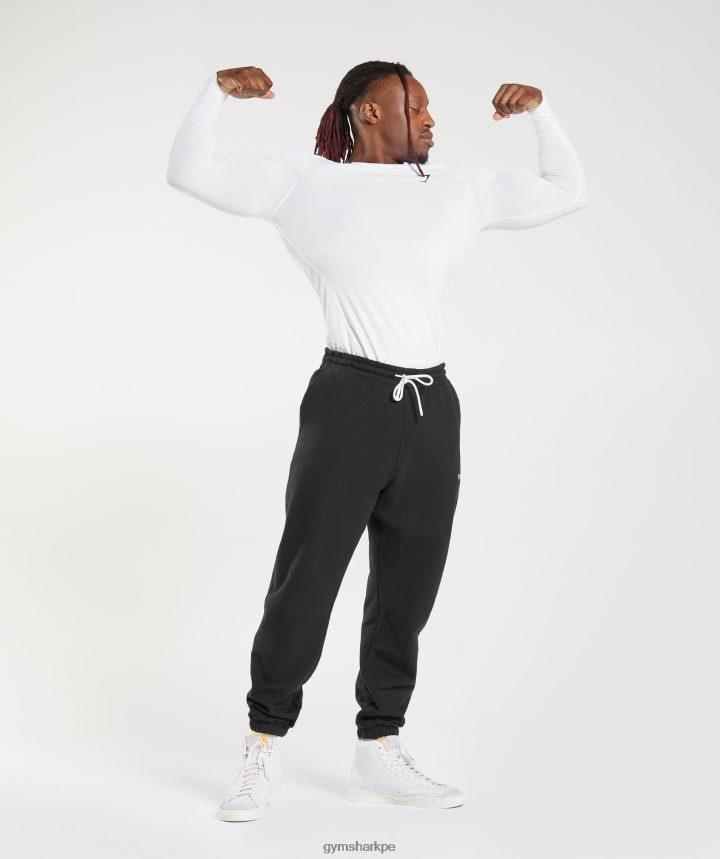 Gymsharkplayera de manga larga con elemento baselayer hombres blanco PFTJ2N631 ropa