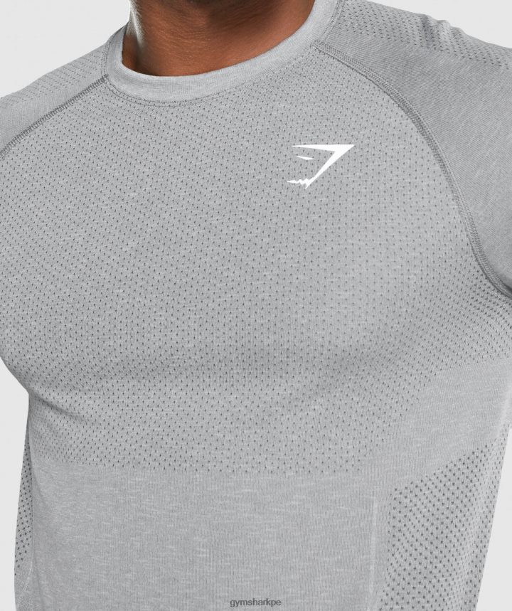 Gymsharkplayera de manga larga sin costuras de luz vital hombres marga de carbón PFTJ2N712 ropa