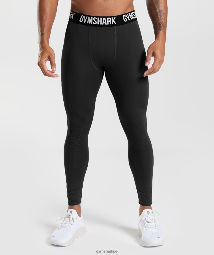 Gymsharkleggins interiores con elemento hombres negro PFTJ2N1028 ropa
