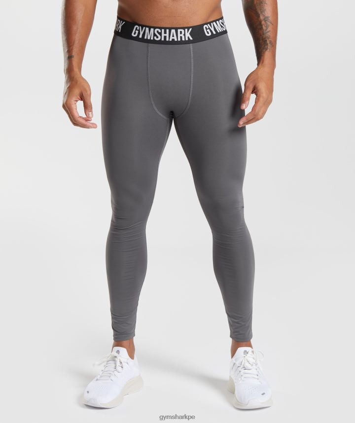 Gymsharkleggins interiores con elemento hombres silueta gris PFTJ2N1032 ropa