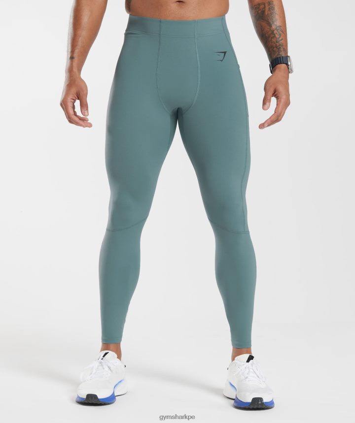 Gymsharkleggins interiores de control hombres trueno azul PFTJ2N1033 ropa