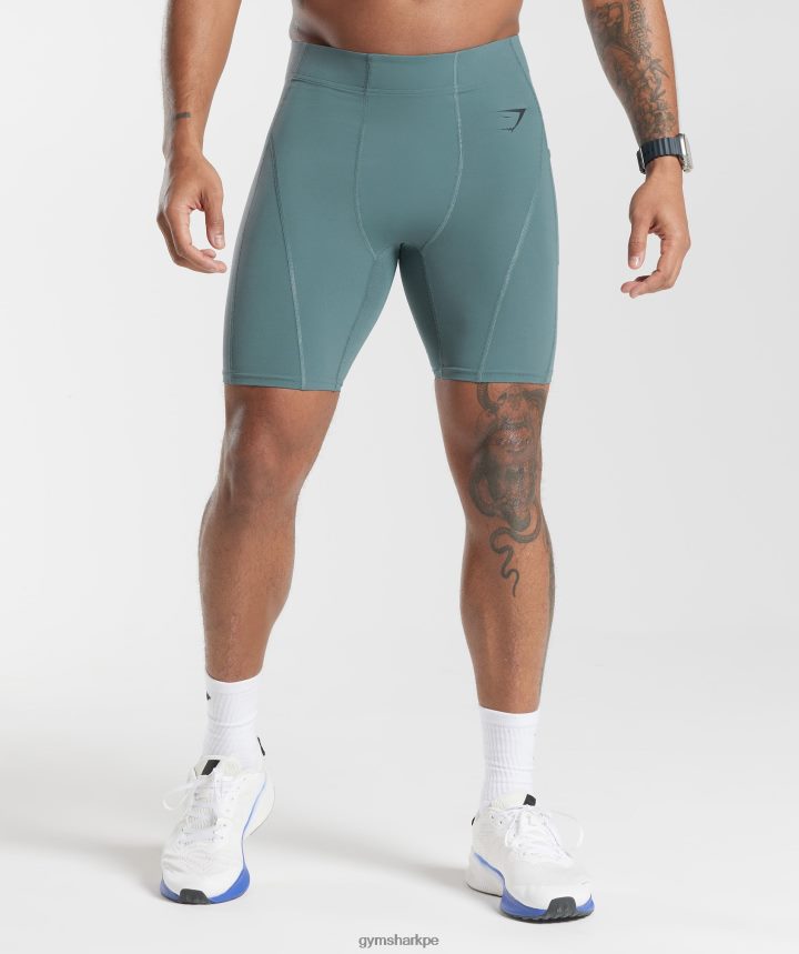 Gymsharkpantalones cortos interiores de control hombres trueno azul PFTJ2N1031 ropa