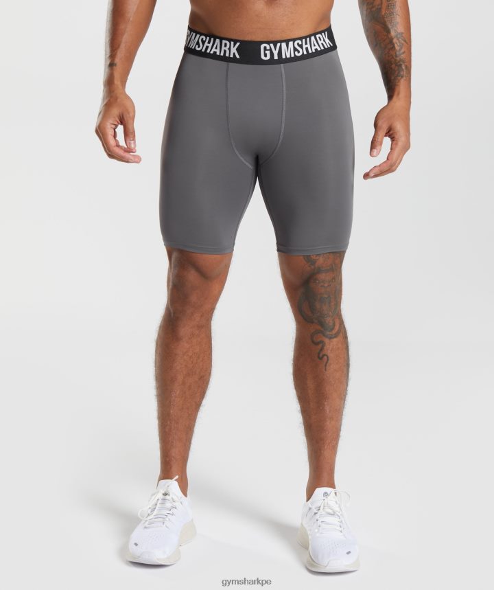 Gymsharkshorts interiores con elemento hombres silueta gris PFTJ2N1037 ropa