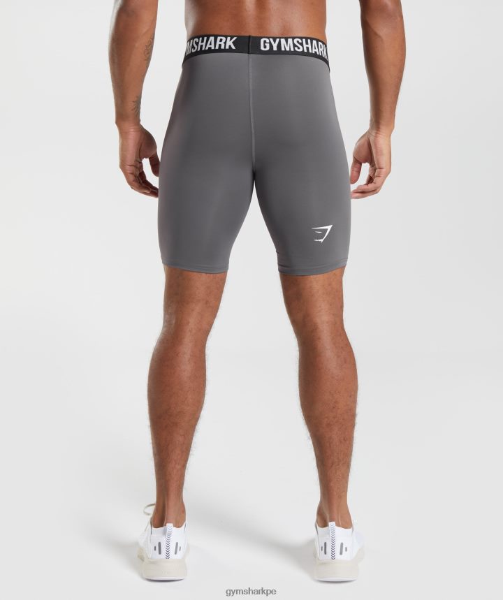 Gymsharkshorts interiores con elemento hombres silueta gris PFTJ2N1037 ropa