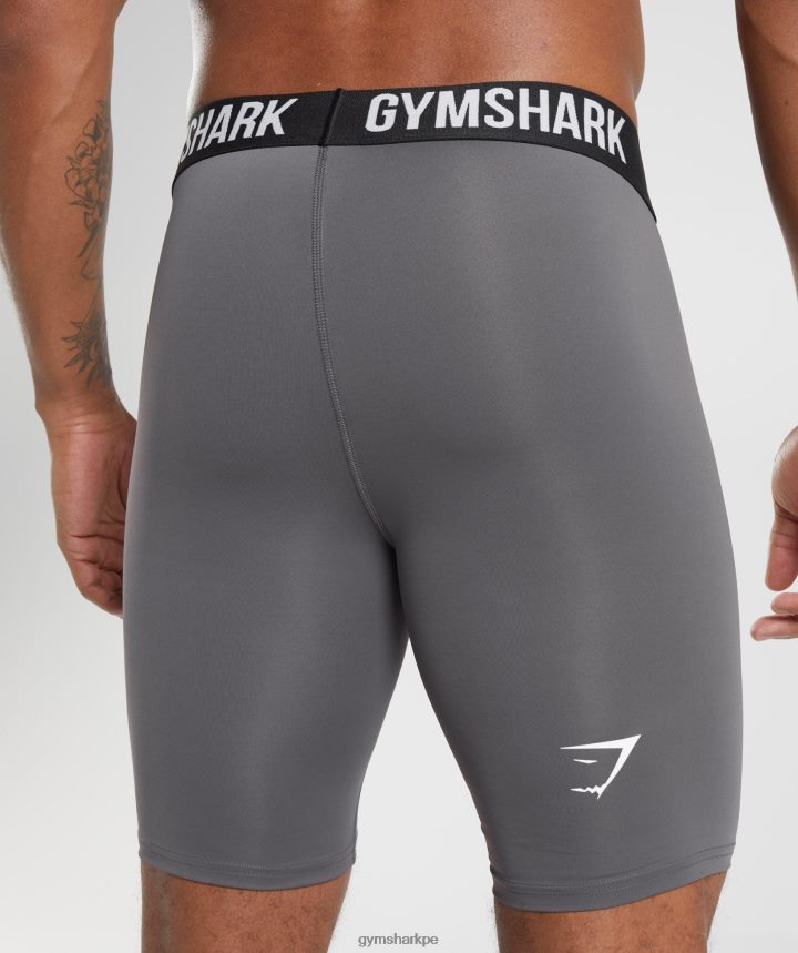 Gymsharkshorts interiores con elemento hombres silueta gris PFTJ2N1037 ropa