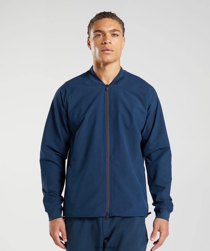 Gymsharkchaqueta de estudio hombres Armada PFTJ2N859 ropa