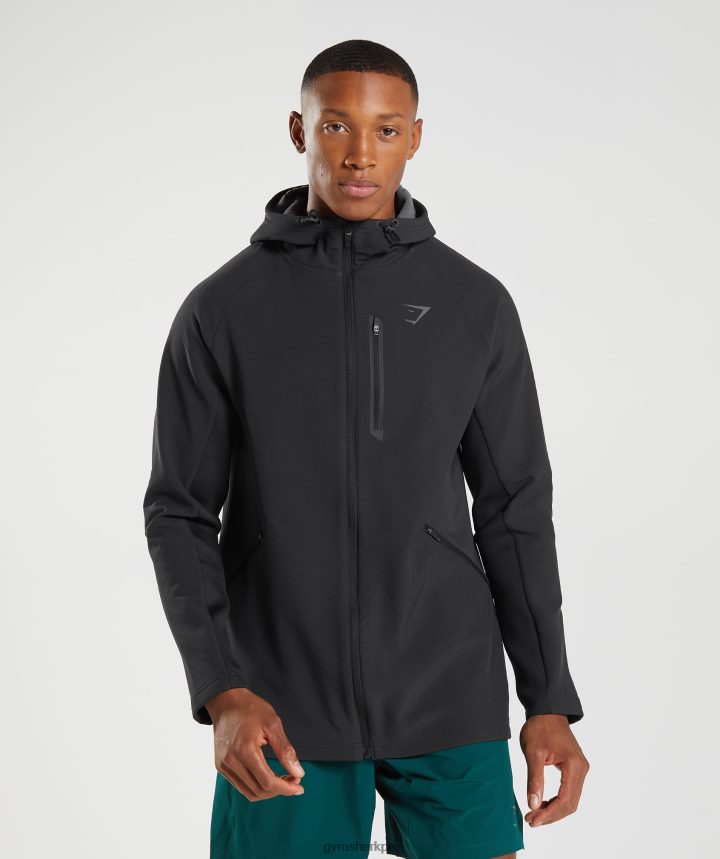 Gymsharkchaqueta de ápice hombres negro PFTJ2N869 ropa