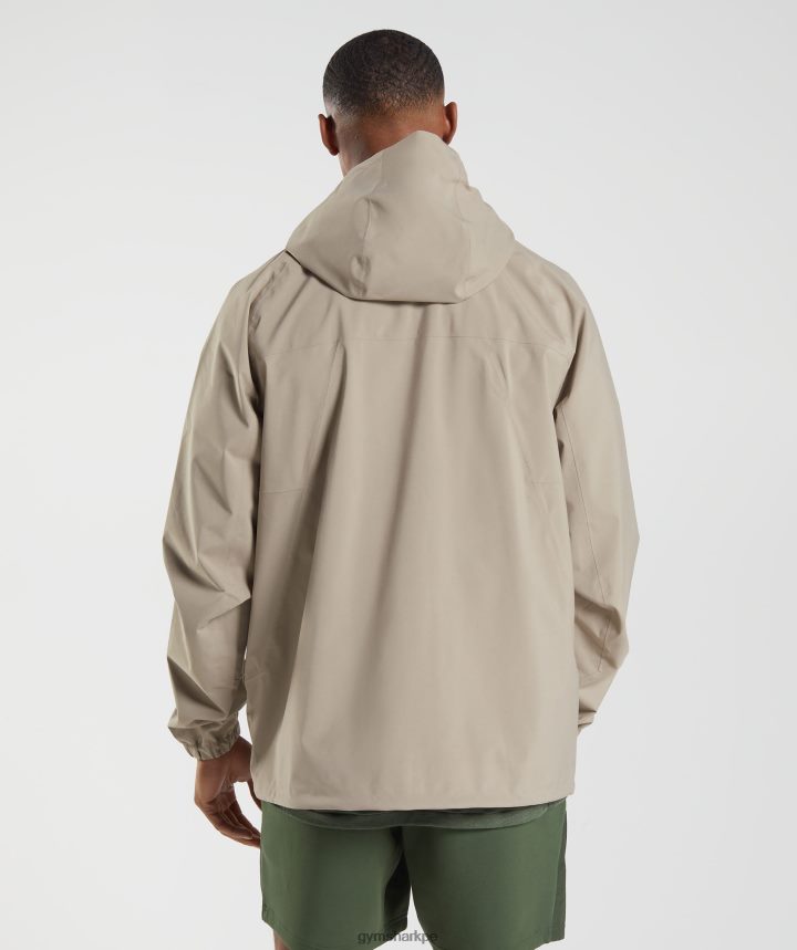Gymsharkvolver a tomar la chaqueta hombres marrón cemento PFTJ2N833 ropa