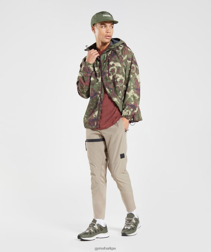 Gymsharkvolver a tomar la chaqueta hombres núcleo de oliva PFTJ2N861 ropa