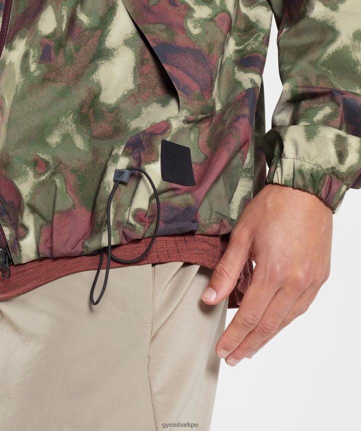 Gymsharkvolver a tomar la chaqueta hombres núcleo de oliva PFTJ2N861 ropa