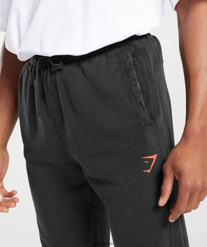Gymsharkcorredores universitarios hombres negro/lavado ácido PFTJ2N1061 ropa
