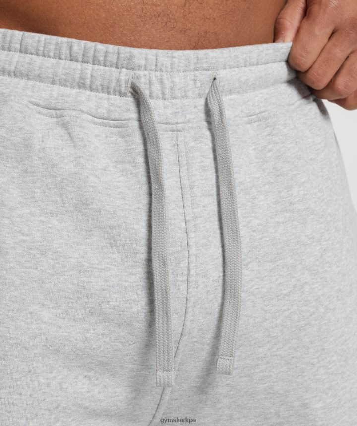 Gymsharkjoggers con escudo hombres marga gris claro PFTJ2N1056 ropa