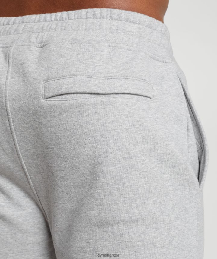 Gymsharkjoggers con escudo hombres marga gris claro PFTJ2N1056 ropa