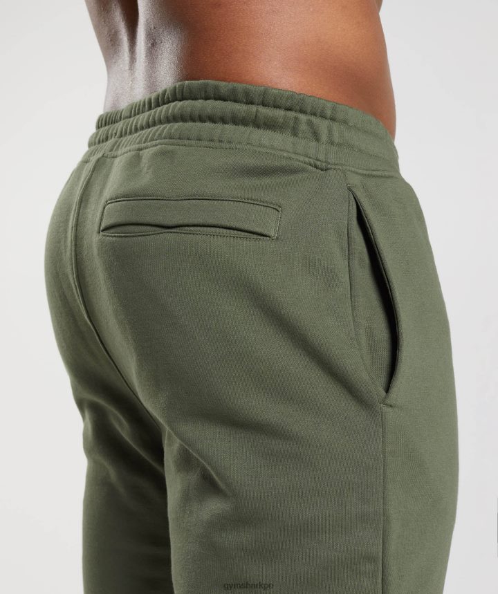 Gymsharkjoggers con escudo hombres núcleo de oliva PFTJ2N1060 ropa