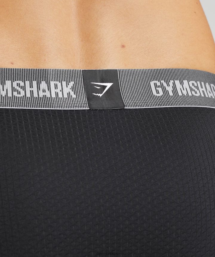 Gymsharkbóxers de tecnología deportiva paquete de 2 hombres negro PFTJ2N1046 ropa