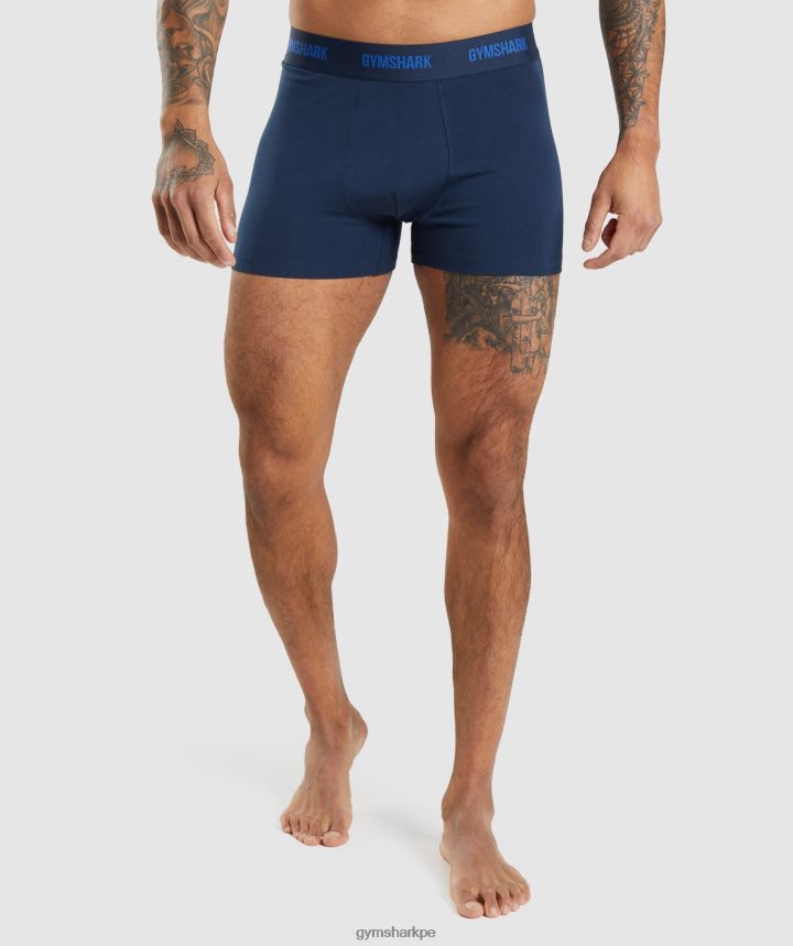 Gymsharkboxeadores 2pk hombres núcleo oliva/azul marino PFTJ2N1047 ropa