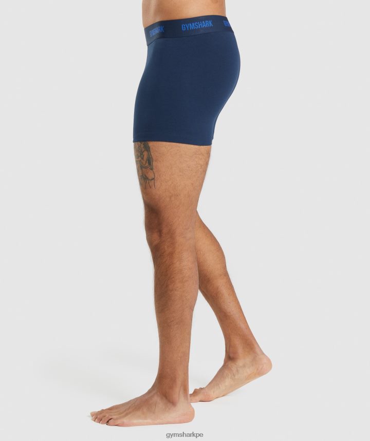 Gymsharkboxeadores 2pk hombres núcleo oliva/azul marino PFTJ2N1047 ropa