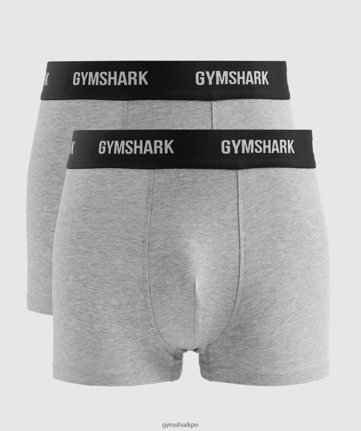 Gymsharkboxeadores paquete de 2 hombres marga gris claro PFTJ2N1051 ropa