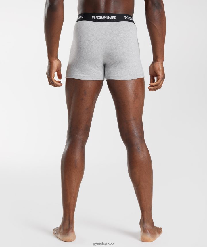 Gymsharkboxeadores paquete de 2 hombres marga gris claro PFTJ2N1051 ropa