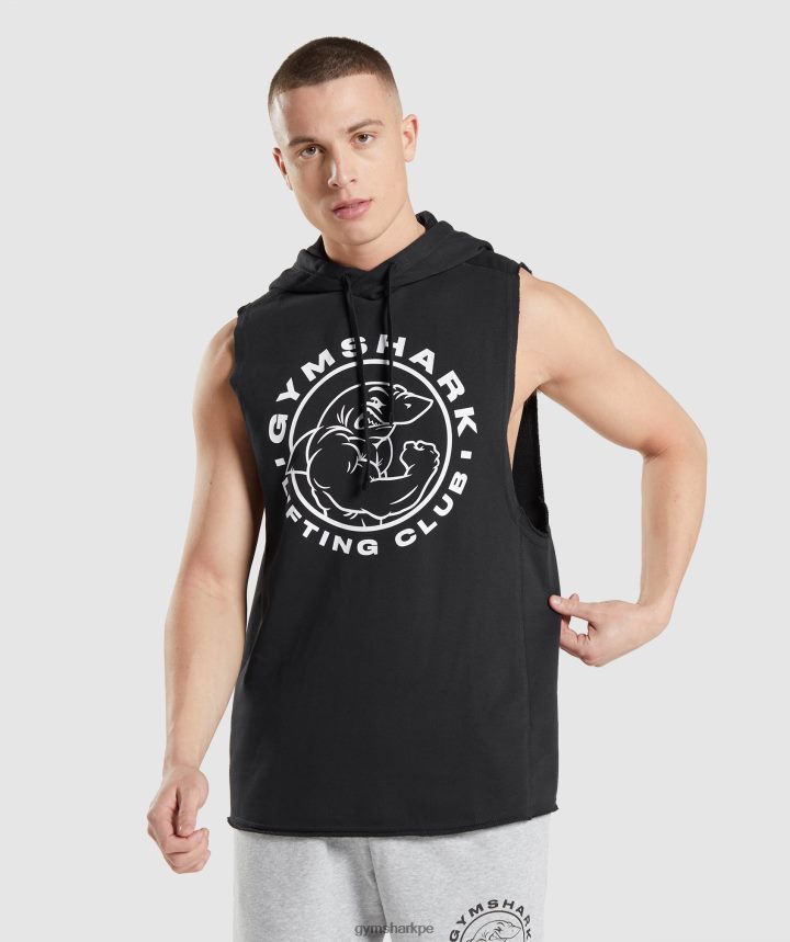 Gymsharksudadera con capucha Legacy hombres negro PFTJ2N796 ropa
