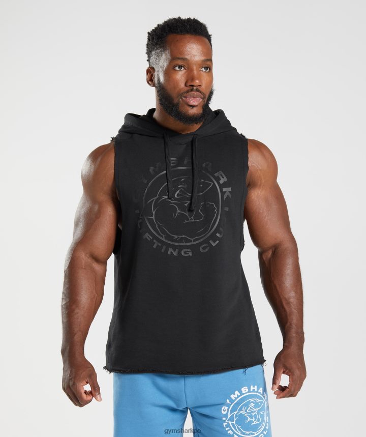 Gymsharksudadera con capucha Legacy hombres negro PFTJ2N838 ropa
