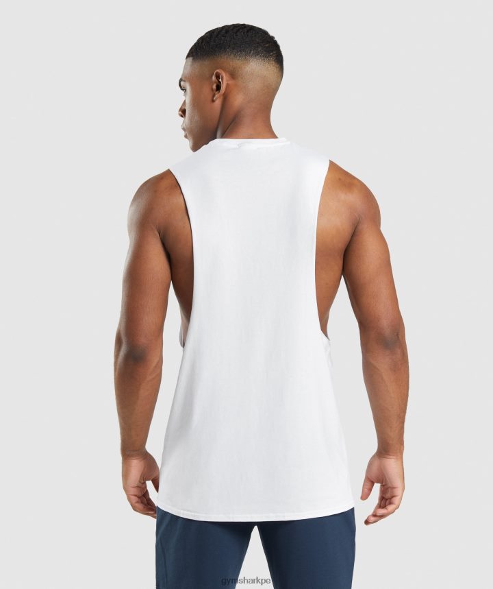 GymsharkTanque de brazo abatible Critical 2.0 hombres blanco PFTJ2N901 ropa