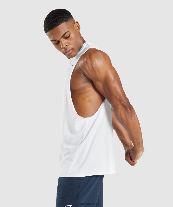 GymsharkTanque de brazo abatible Critical 2.0 hombres blanco PFTJ2N901 ropa