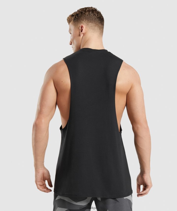 GymsharkTanque de brazo abatible Critical 2.0 hombres negro PFTJ2N918 ropa