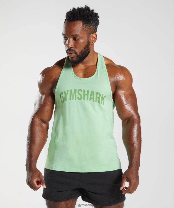 Gymsharklarguero de poder hombres áloe verde PFTJ2N1004 ropa