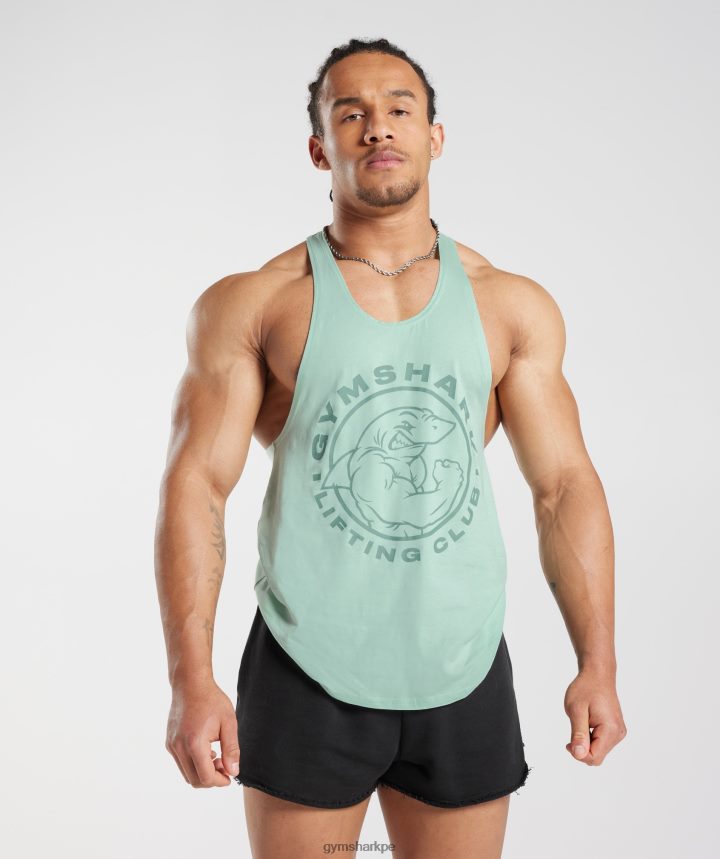Gymsharklarguero heredado hombres agua verde PFTJ2N1011 ropa