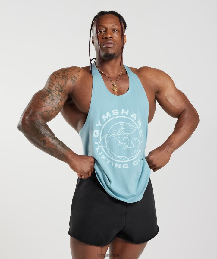 Gymsharklarguero heredado hombres iceberg azul PFTJ2N1021 ropa