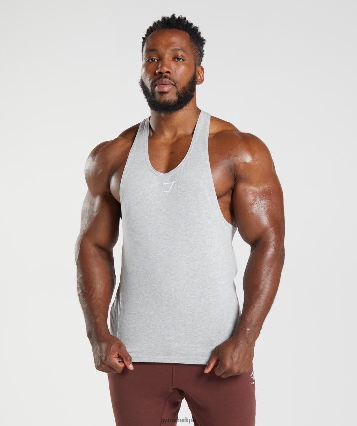 Gymsharkreaccionar larguero hombres núcleo gris claro marga PFTJ2N985 ropa
