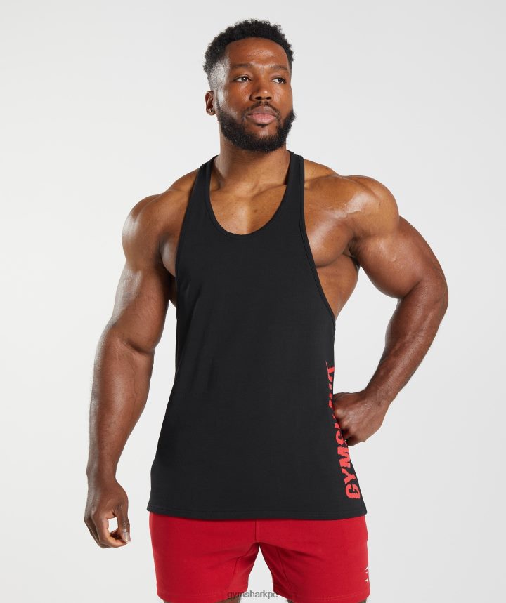 Gymsharkrebanada de larguero hombres negro PFTJ2N980 ropa