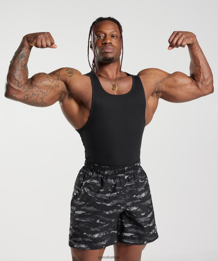 Gymsharktanque acanalado 3pk hombres blanco/negro/gris piedra marga PFTJ2N908 ropa