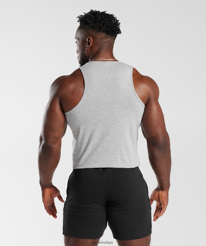 Gymsharktanque crítico 2.0 hombres marga gris claro PFTJ2N919 ropa