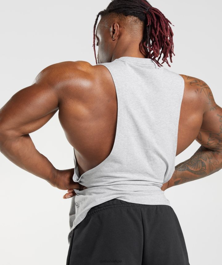 Gymsharktanque de brazo abatible heredado hombres marga gris claro PFTJ2N932 ropa