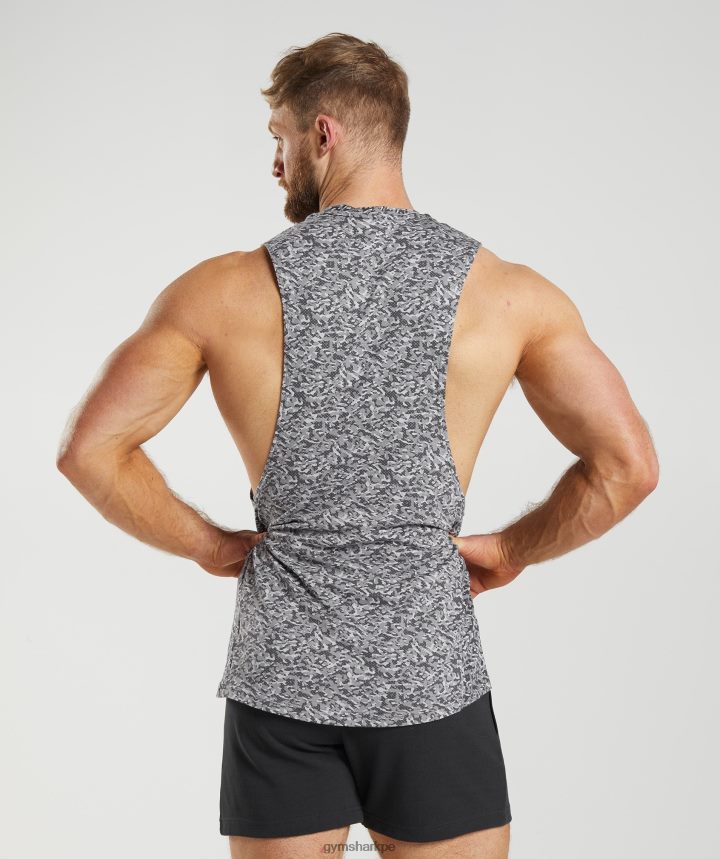 Gymsharktanque de brazo de reacción hombres gris ónix PFTJ2N968 ropa